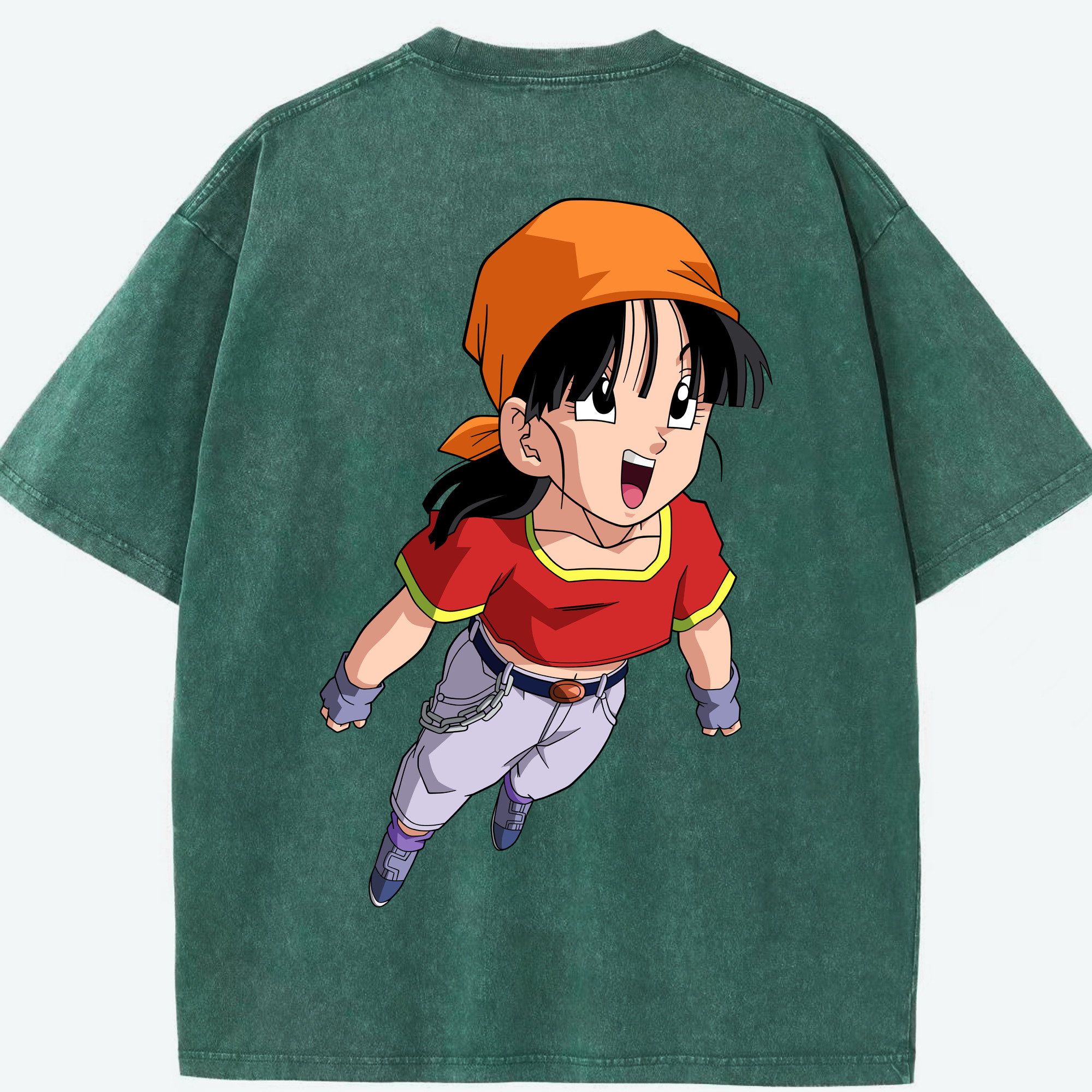 （画像用） ドラゴンボール パン DRAGON BALL Pan 綿100% ヴィンテージ風 半袖Tシャツ（背面プリント）